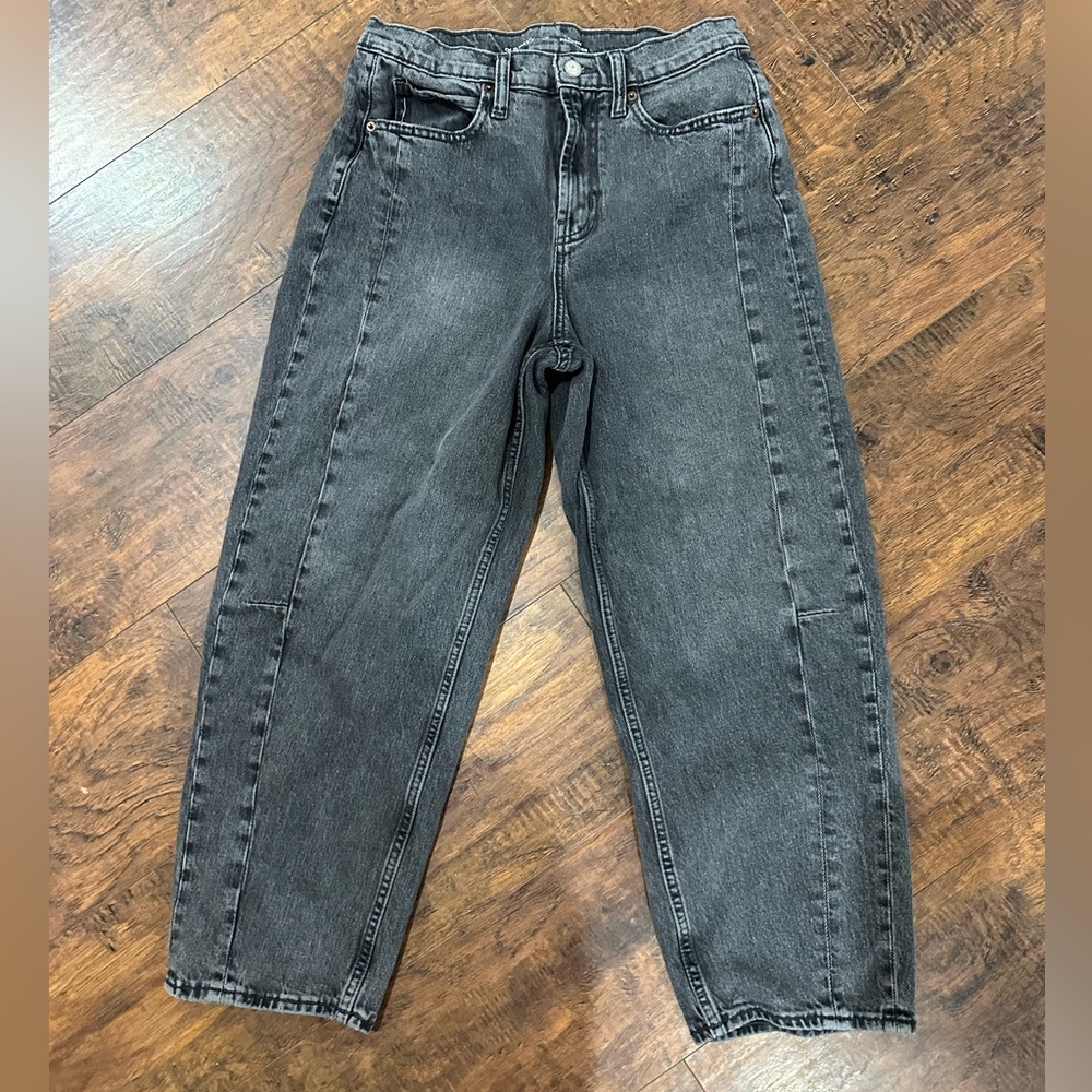 Grey barrel jeans old navy